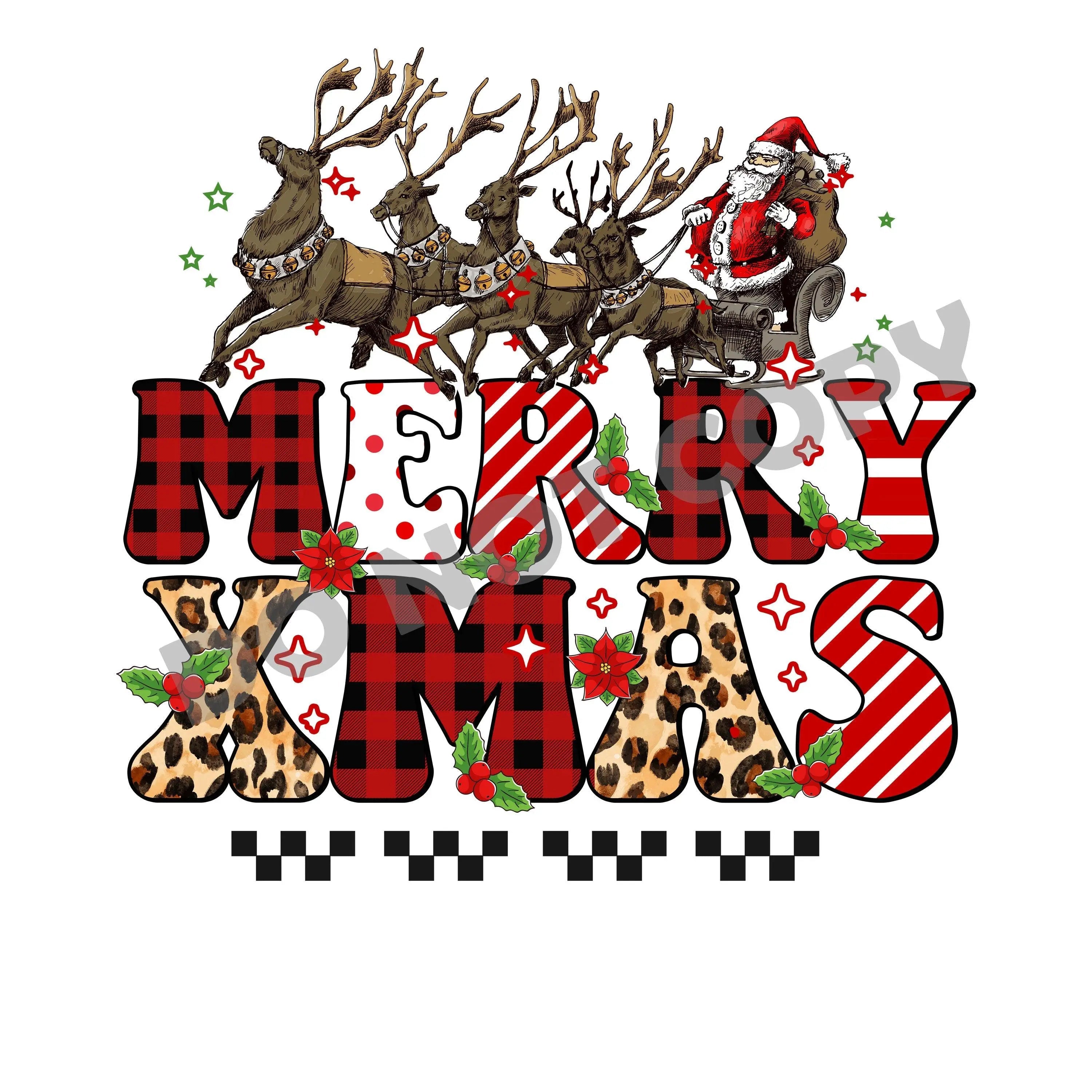Merry Xmas -DTF Transfer - DTF PROMO