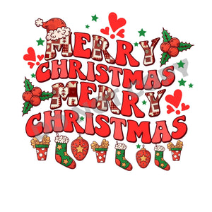 Merry Christmas Merry Christmas -DTF Transfer - DTF PROMO