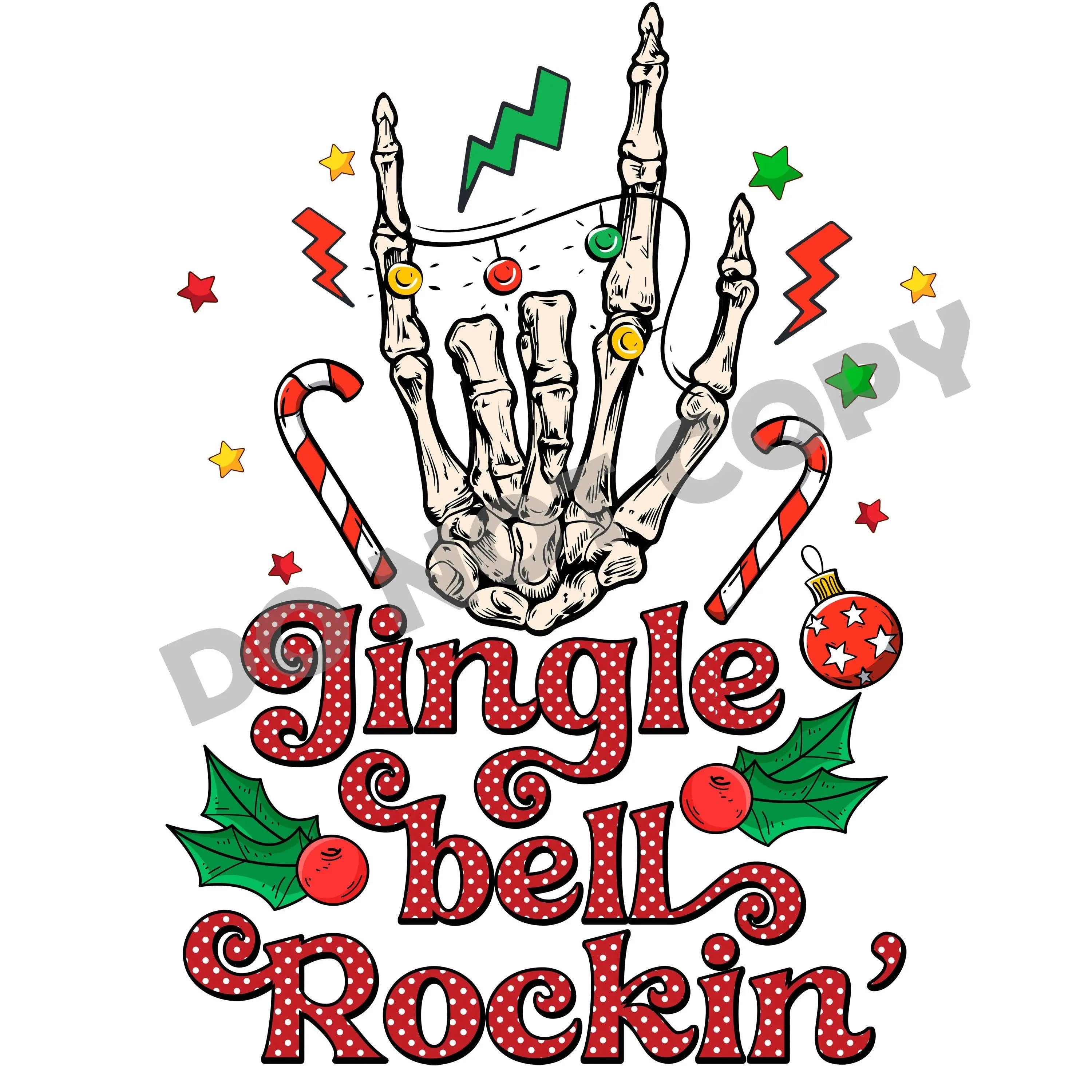 Jingle Bell Rockin' -DTF Transfer - DTF PROMO