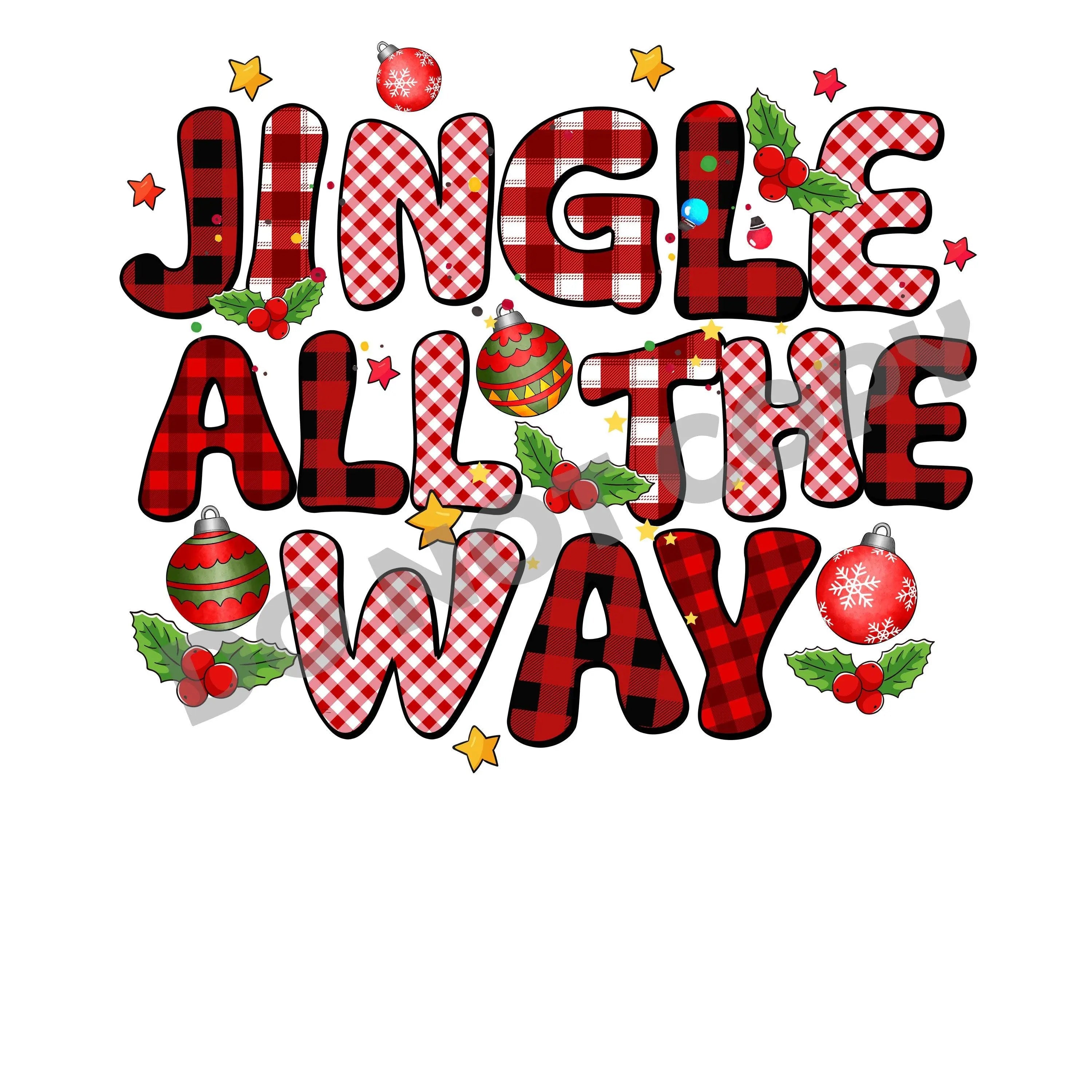 Jingle All The Way -DTF Transfer - DTF PROMO