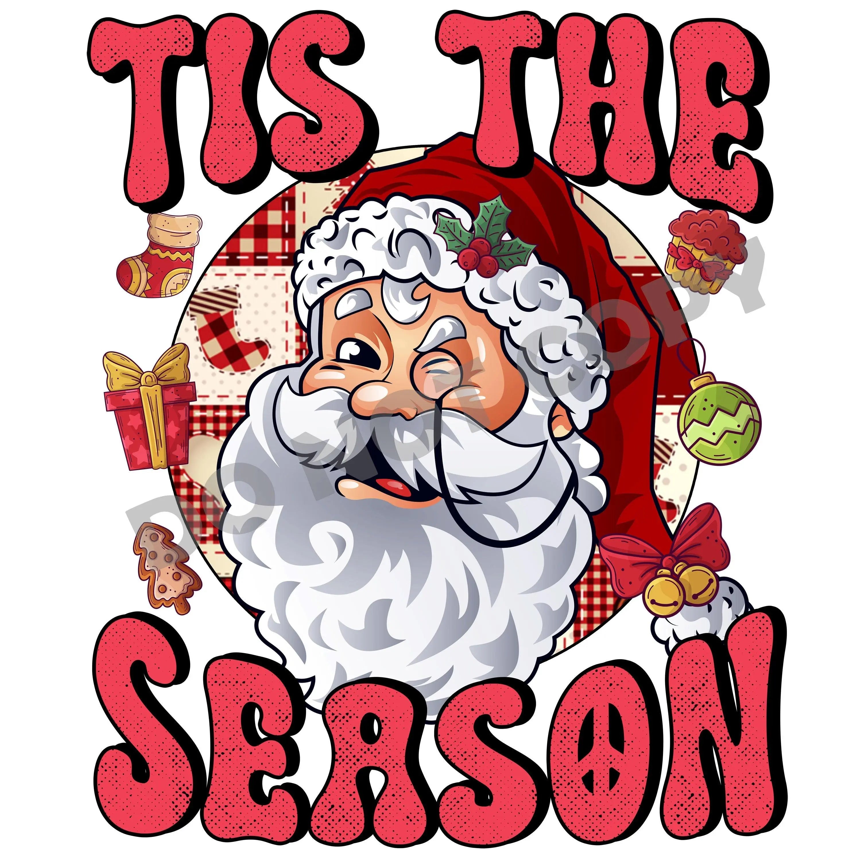 Tis The Season Santa -DTF Transfer - DTF PROMO