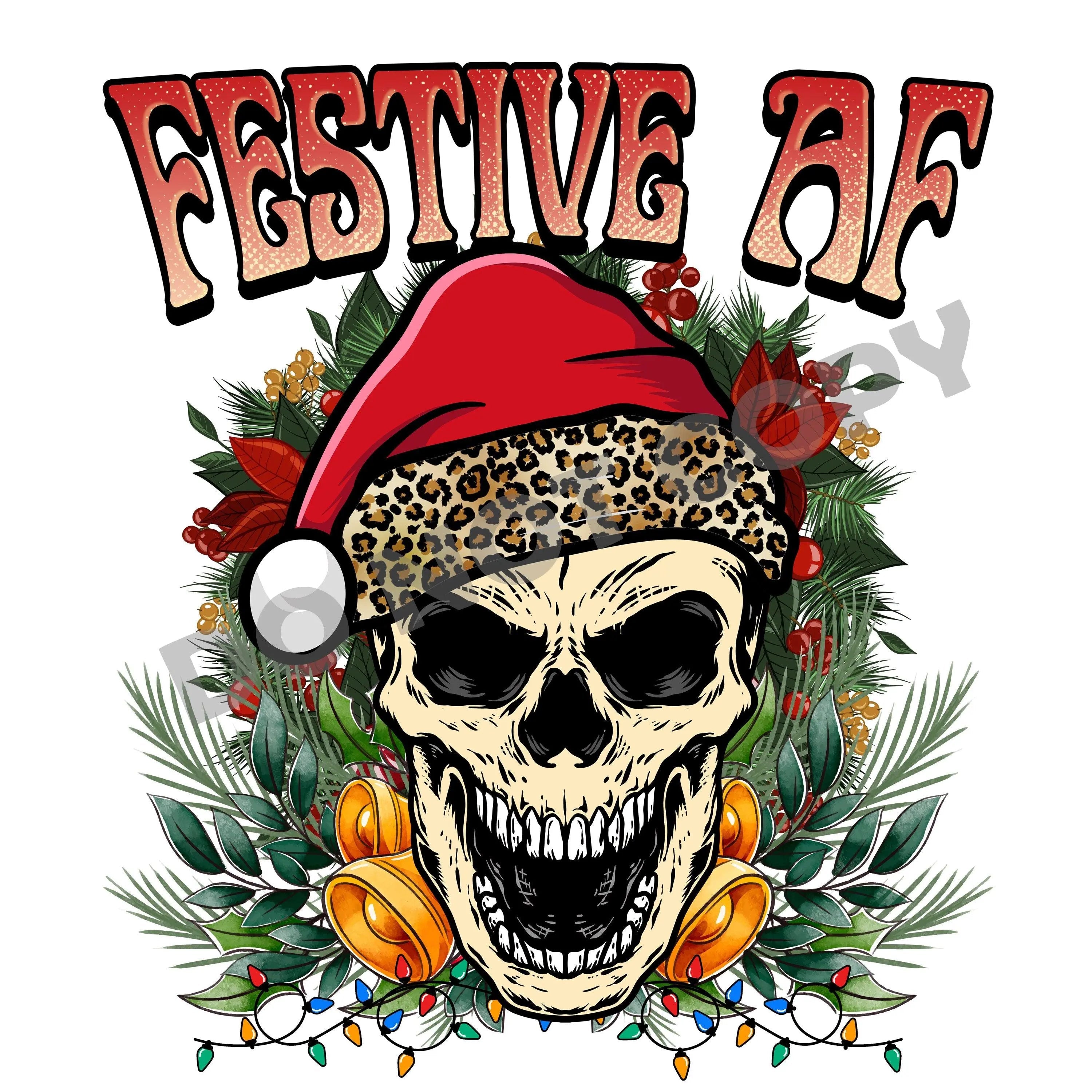 Festive Af -DTF Transfer - DTF PROMO