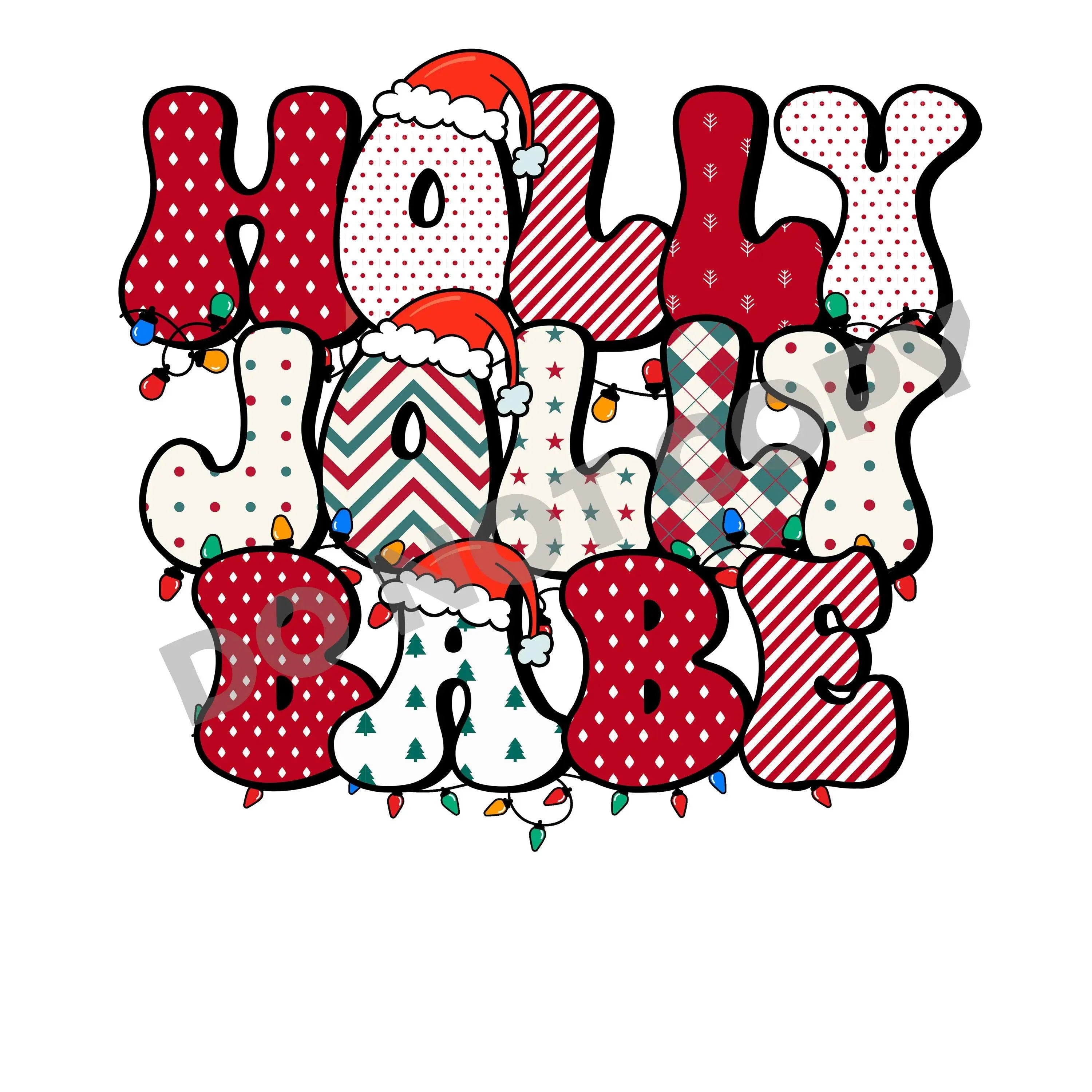 Holly Jolly Babe -DTF Transfer - DTF PROMO