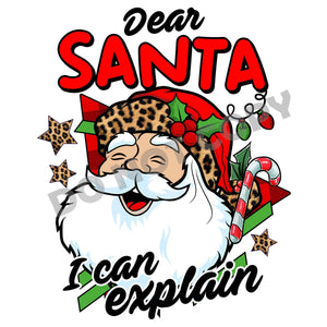 Dear Santa I Can Explain -DTF Transfer - DTF PROMO
