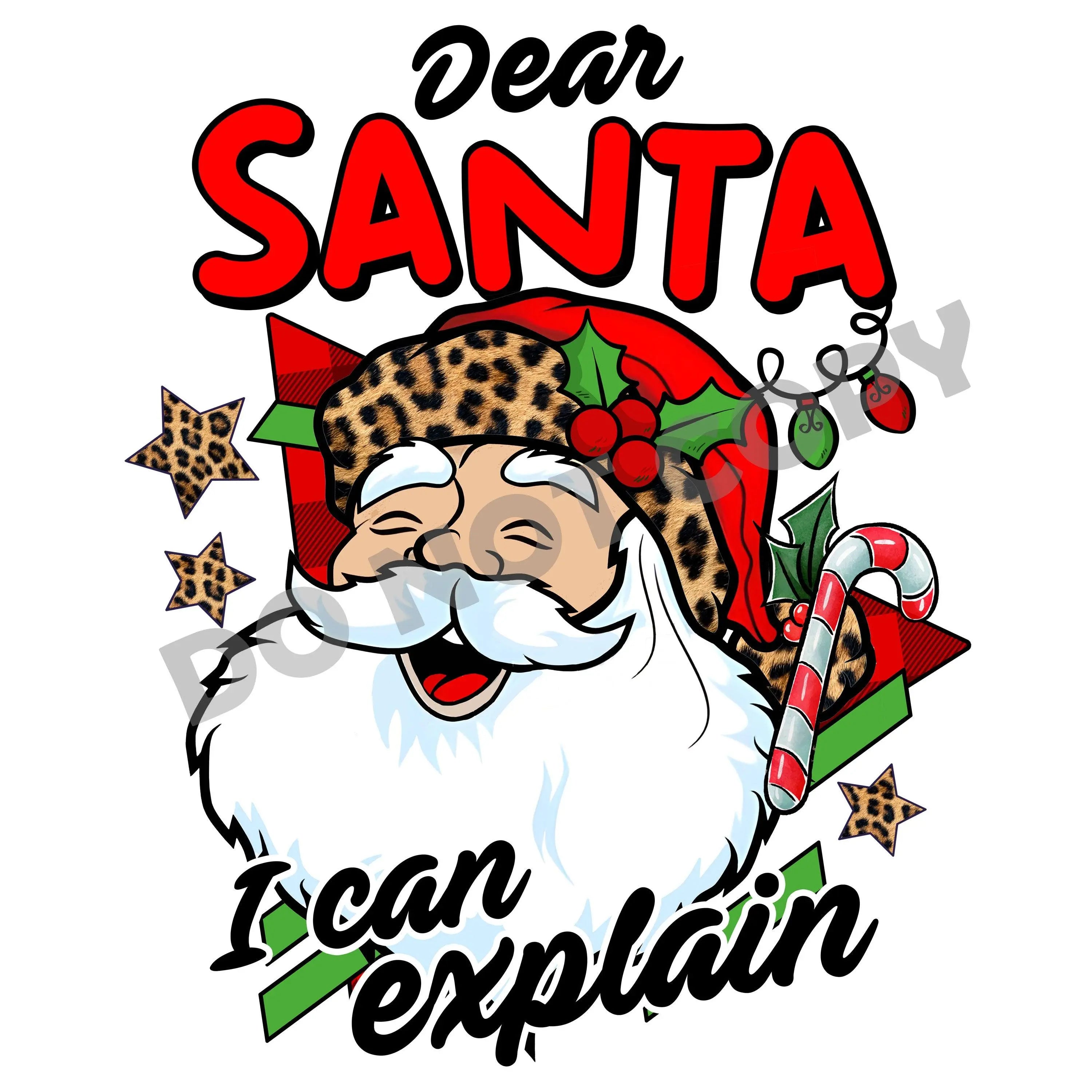 Dear Santa I Can Explain -DTF Transfer - DTF PROMO