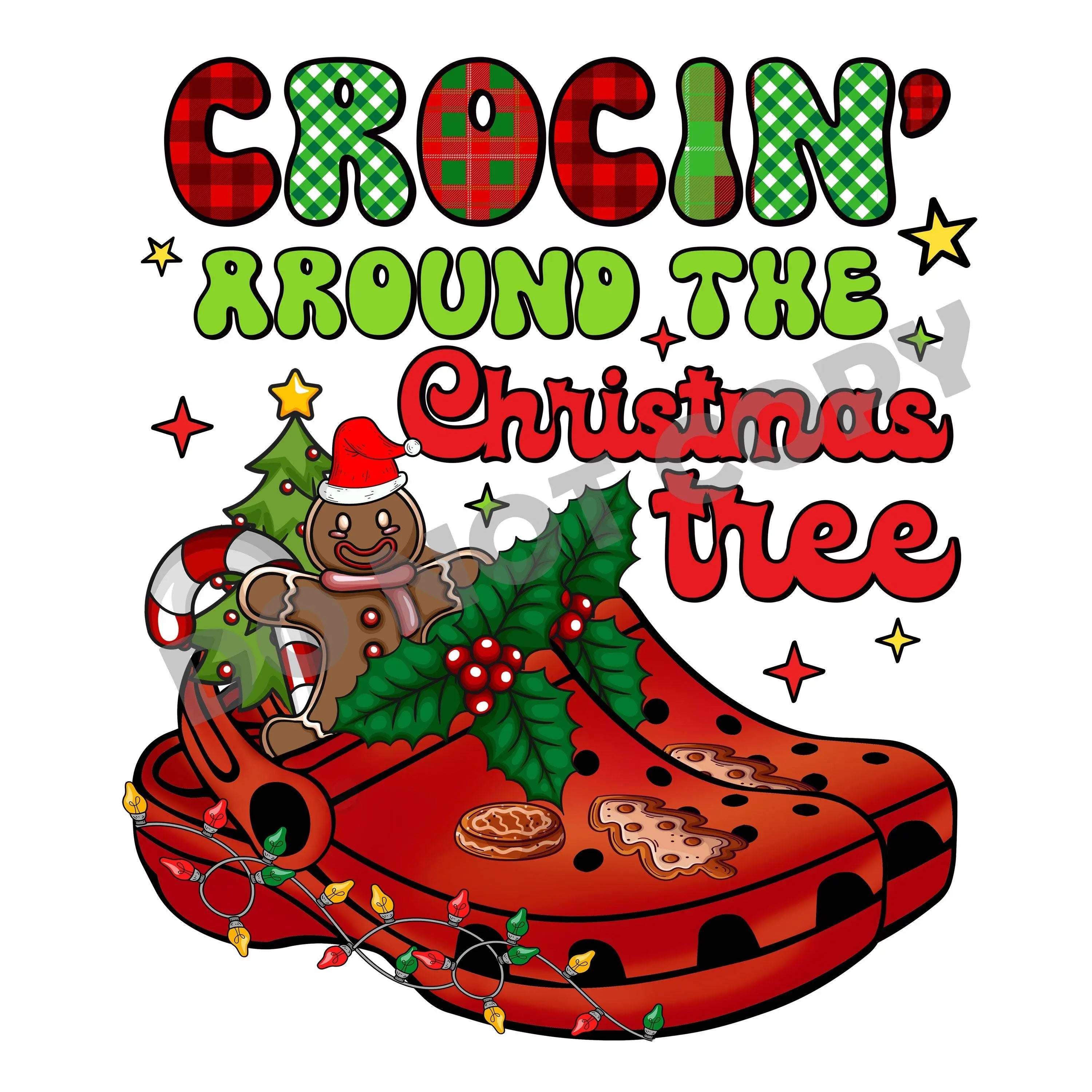 Crocin' Around The Christmas Tree -DTF Transfer - DTF PROMO