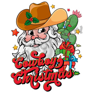 Christmas Cowboy -DTF Transfer - DTF PROMO