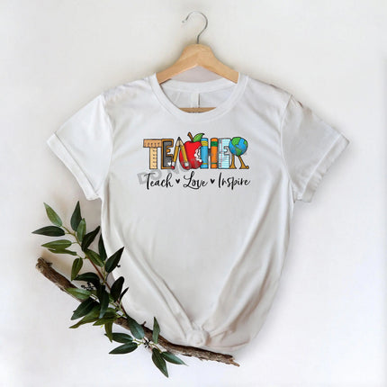 Teacher Teach Love Inspire -DTF Transfer - DTF PROMO