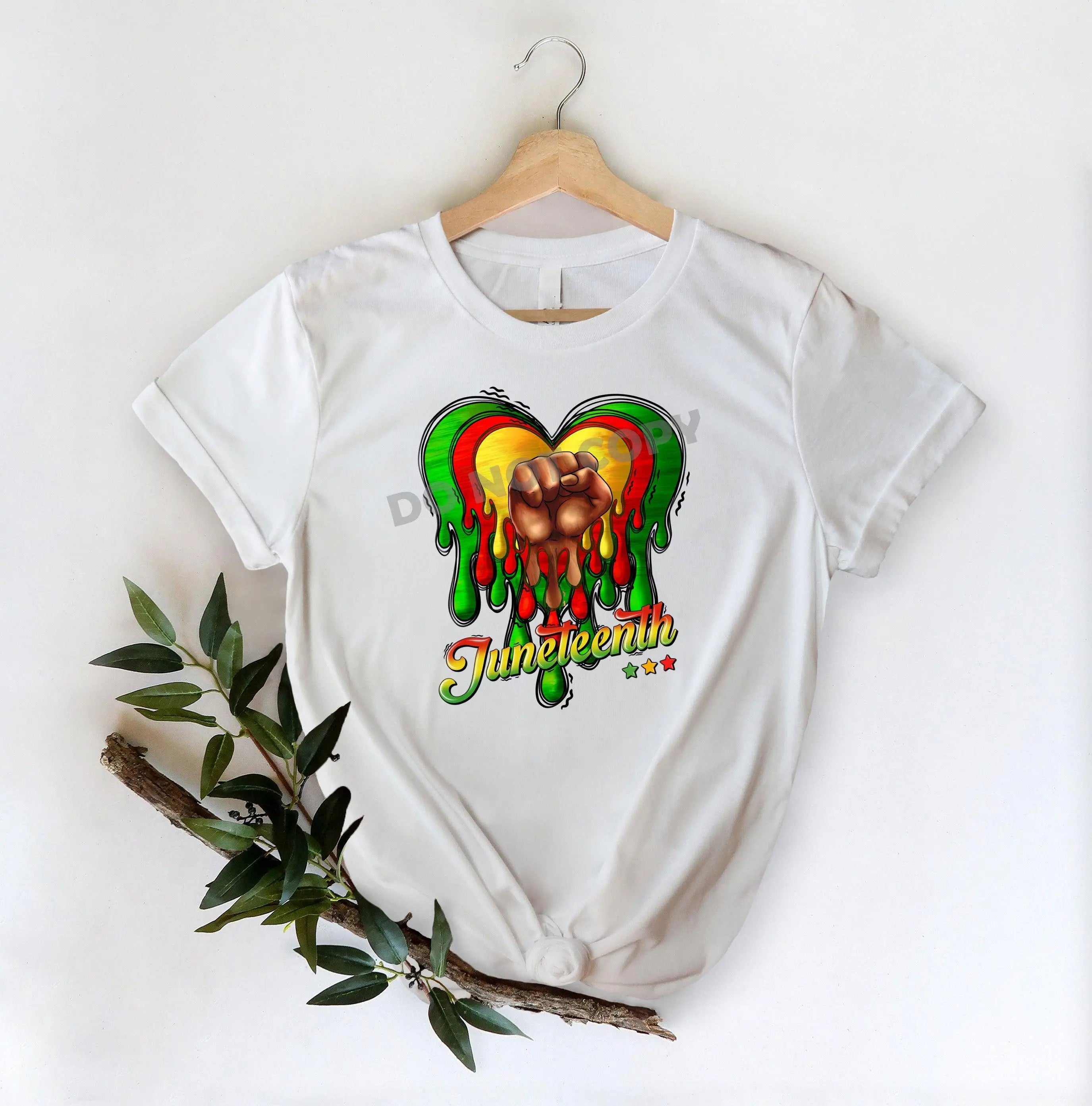 Juneteenth Heart -DTF Transfer - DTF PROMO