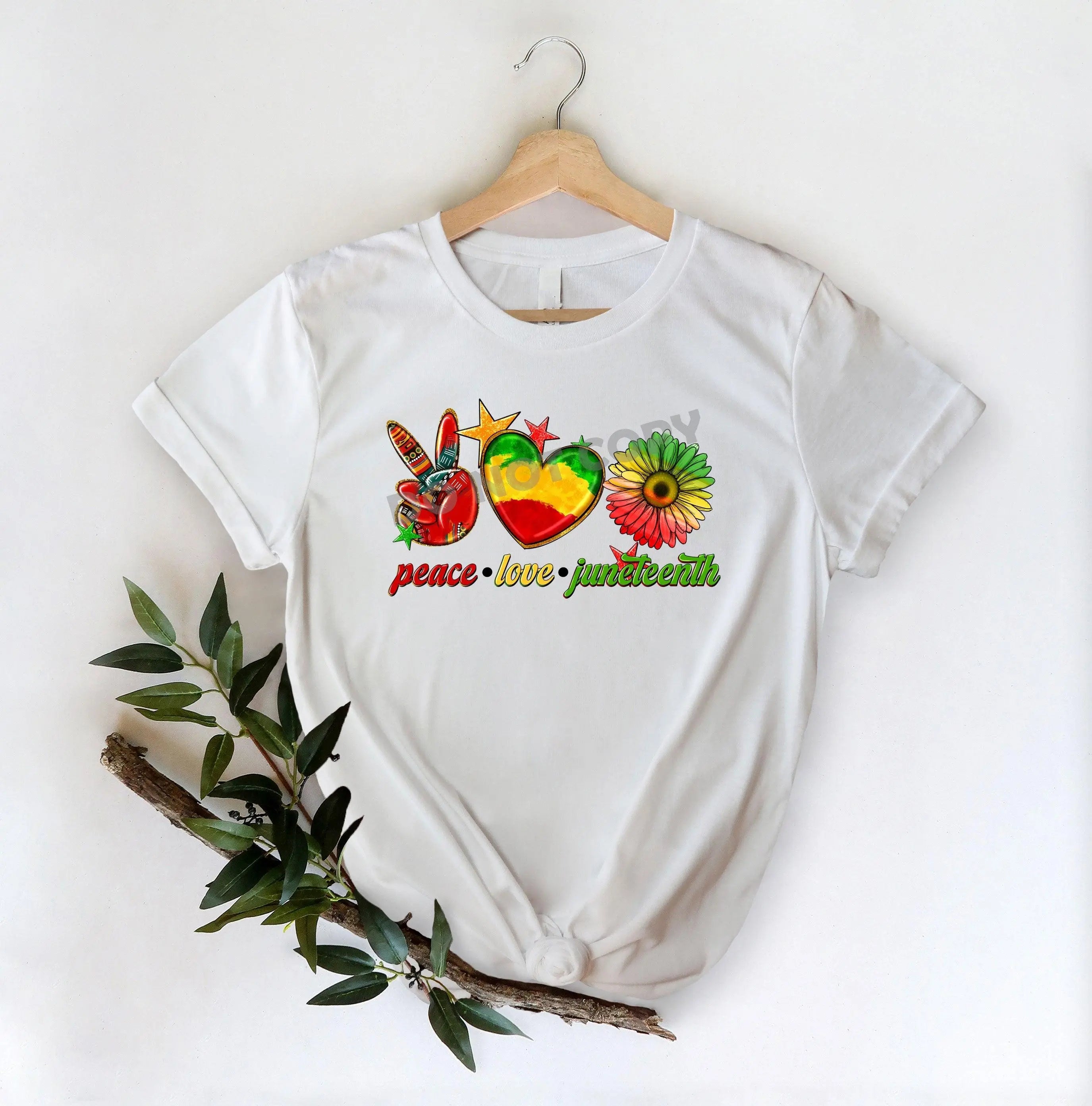Peace Love Juneteenth -DTF Transfer - DTF PROMO
