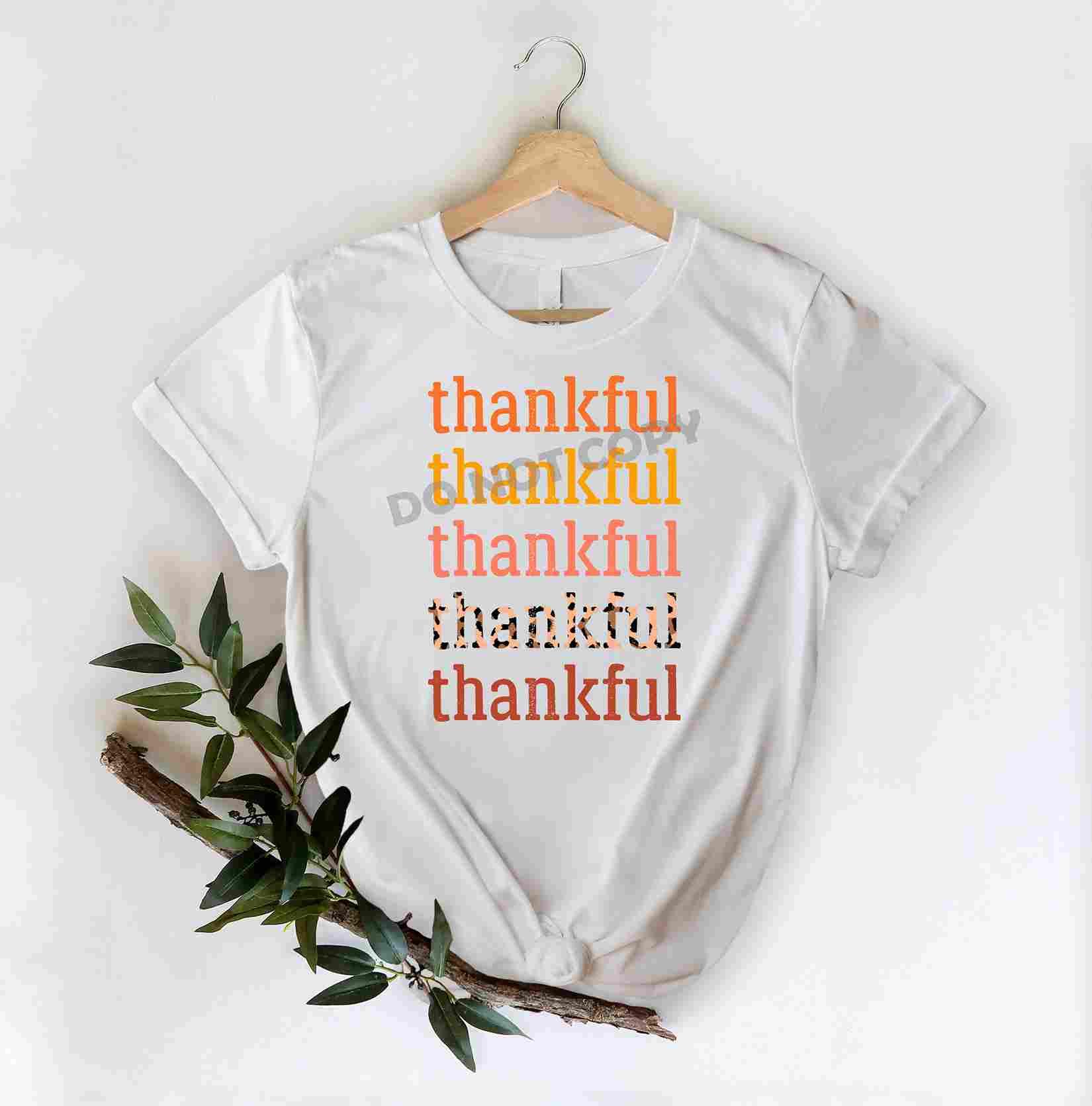 Thanksgiving Thankful -DTF Transfer - DTF PROMO