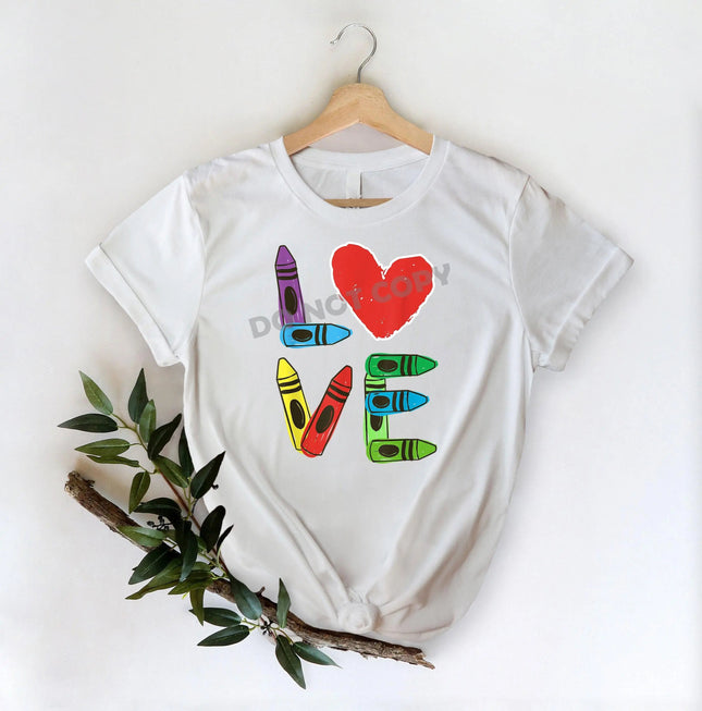 Teacher Love Pencil -DTF Transfer - DTF PROMO