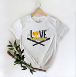 Love Softball Heart - DFT Transfer - DTF PROMO