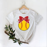 Ribbon Softball -DTF Transfer - DTF PROMO