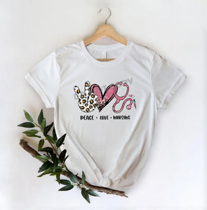 Peace Love Nursing - DTF Transfer - DTF PROMO