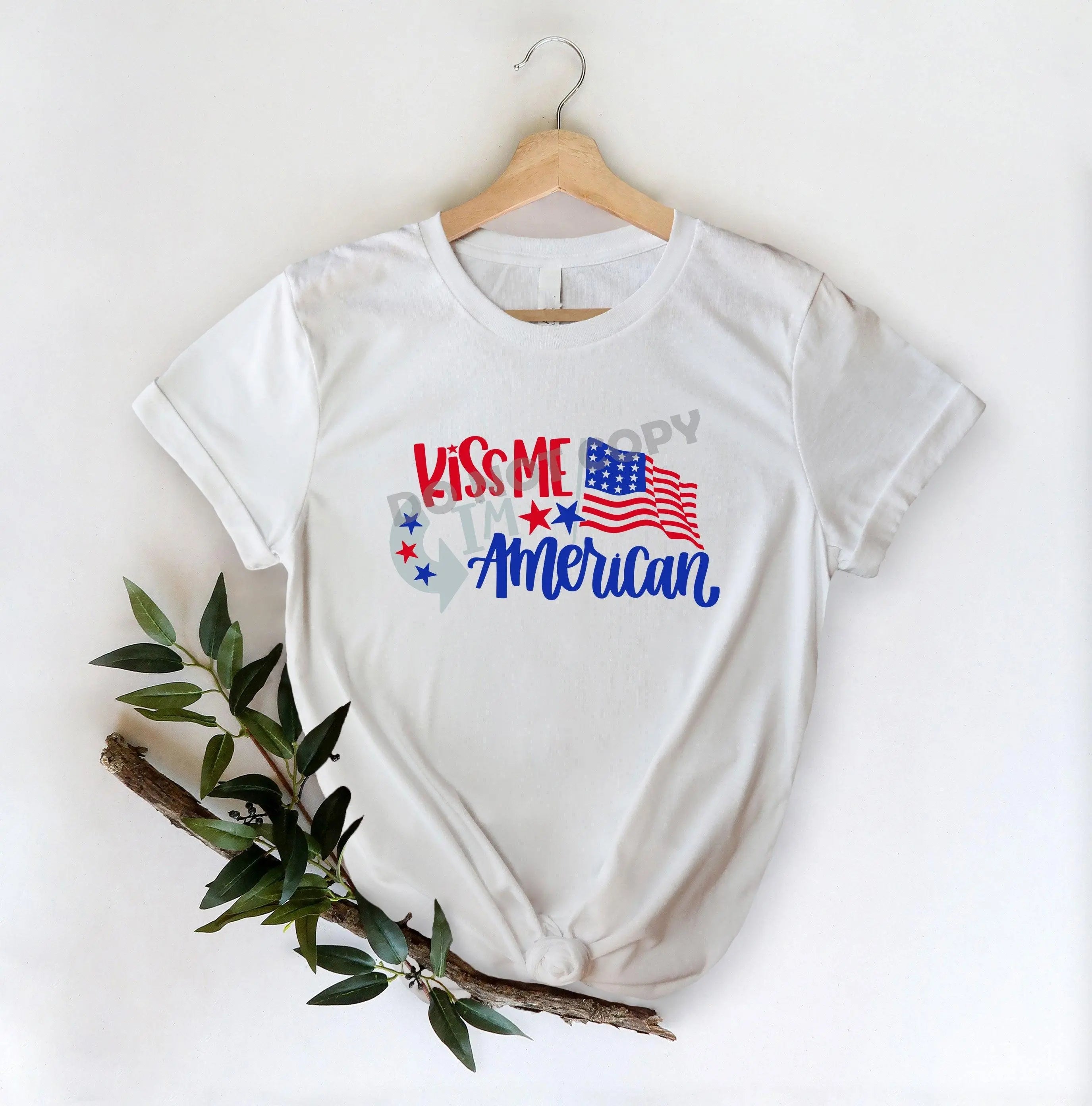 Kiss Me I'm American -DTF Transfer - DTF PROMO