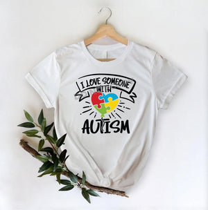 I Love Someone With Autism - DTF Transfer - DTF PROMO