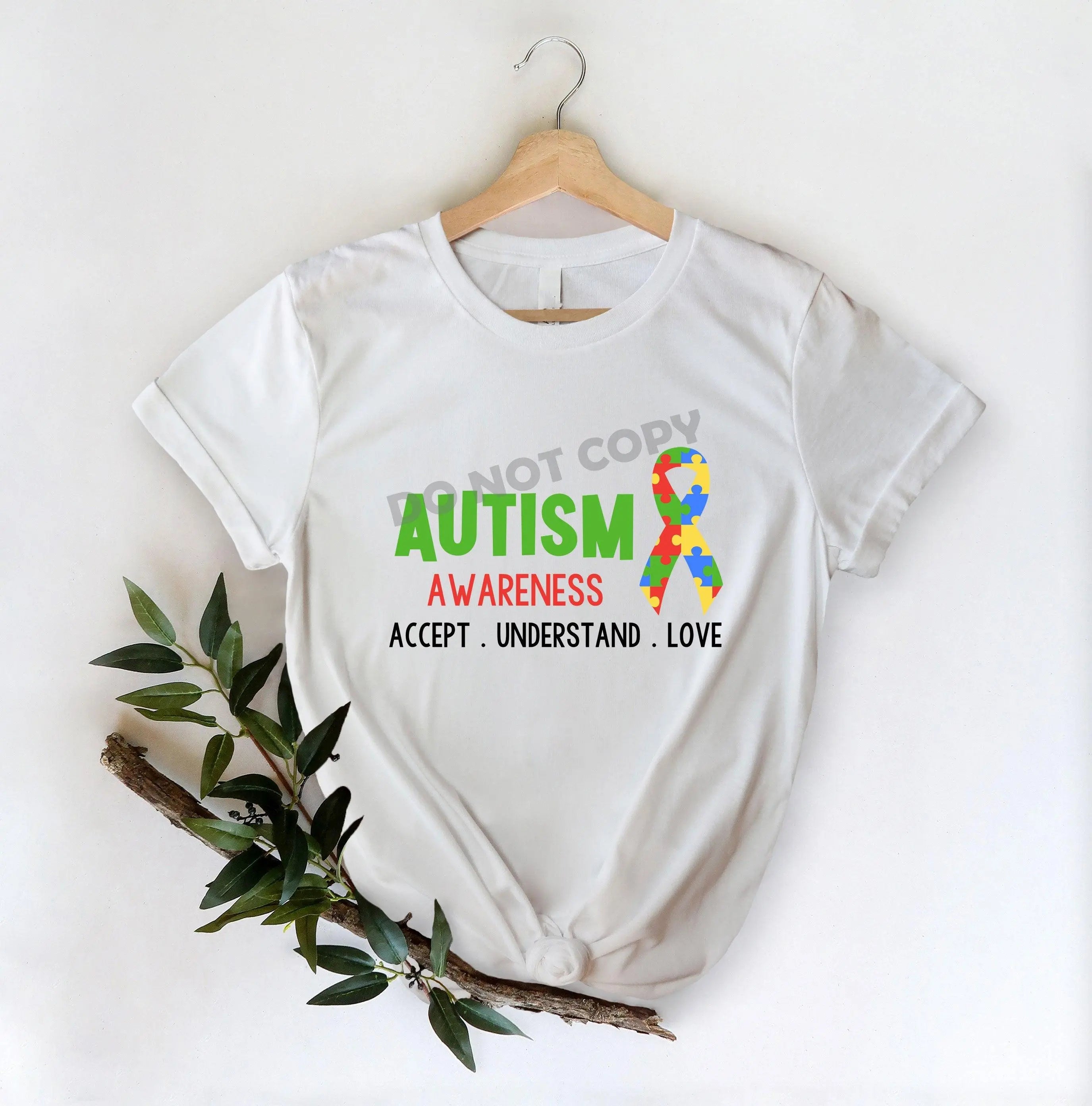 Autism Awareness Accept Understand Love - DTF Transfer - DTF PROMO