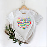 Autism Awareness Brave Caring - DTF Transfer - DTF PROMO
