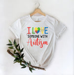 I Love Someone With Autism - DTF Transfer - DTF PROMO
