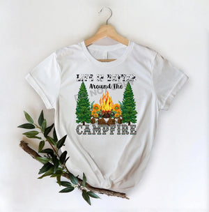Life In Better Around The Campfire - DTF Transfer - DTF PROMO