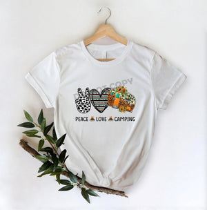 Peace Love Camping - DTF Transfer - DTF PROMO