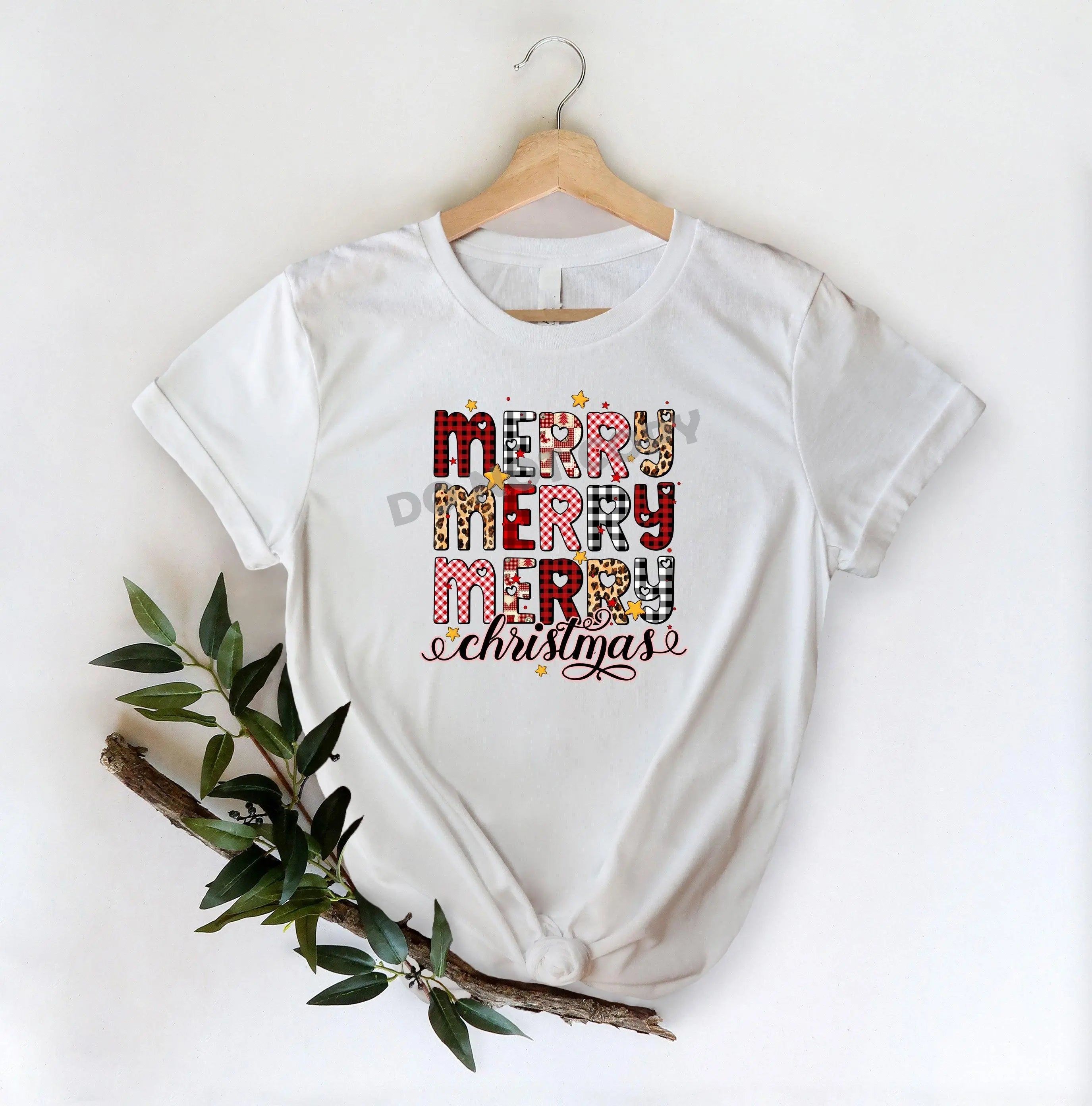 Merry Merry Merry Christmas -DTF Transfer - DTF PROMO