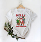 Merry Christmas Deer And Santa -DTF Transfer - DTF PROMO